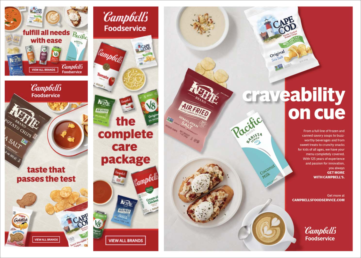 Campbell's Foodservice -Print and Digital Advertising Example